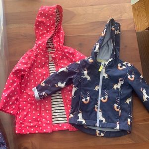 Two cute toddler rain jackets!